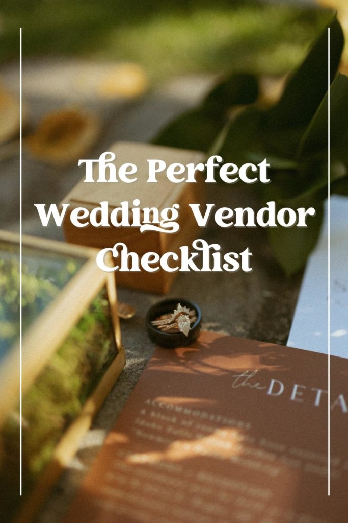 wedding vendor checklist print out